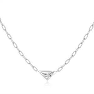 NEW ANIA HAIE women's triangle necklaces in silver